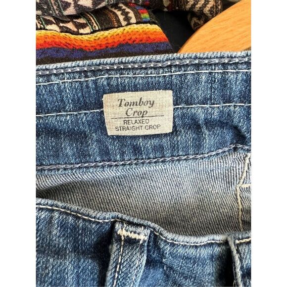 AG tomboy crop light wash jeans 27 - Picture 3 of 5